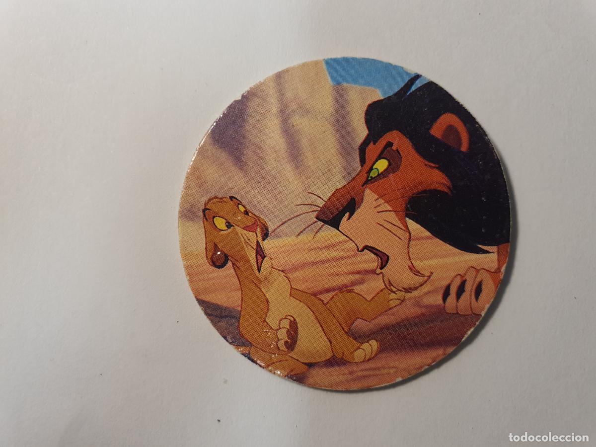 Juguetes antiguos y Juegos de colecci&oacute;n: TAZO PANINI CAPS - DISNEY EL REY LEON - TRASERA LION KING - N&ordm; 19