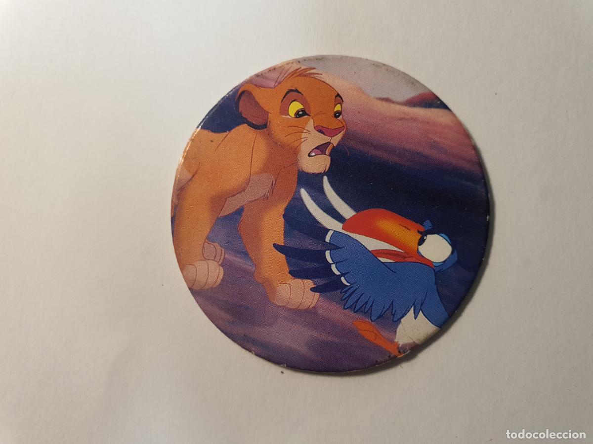 Juguetes antiguos y Juegos de colecci&oacute;n: TAZO PANINI CAPS - DISNEY EL REY LEON - TRASERA LION KING - N&ordm; 16