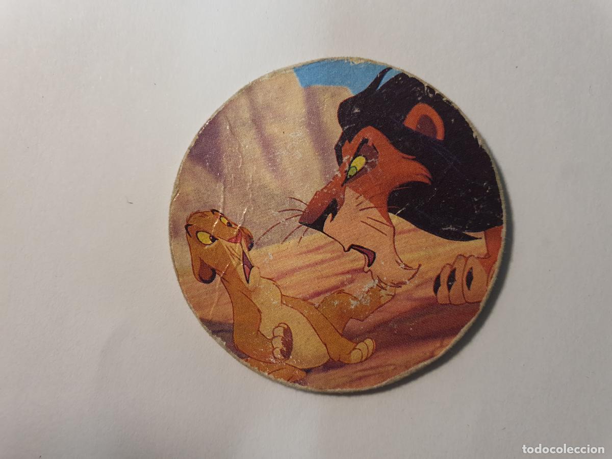 Juguetes antiguos y Juegos de colecci&oacute;n: TAZO PANINI CAPS - DISNEY EL REY LEON - TRASERA LION KING - N&ordm; 19