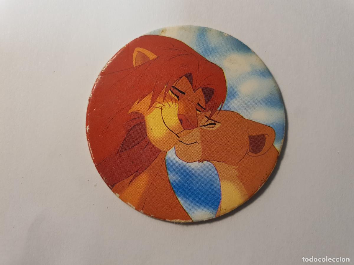 Juguetes antiguos y Juegos de colecci&oacute;n: TAZO PANINI CAPS - DISNEY EL REY LEON - TRASERA LION KING - N&ordm; 35