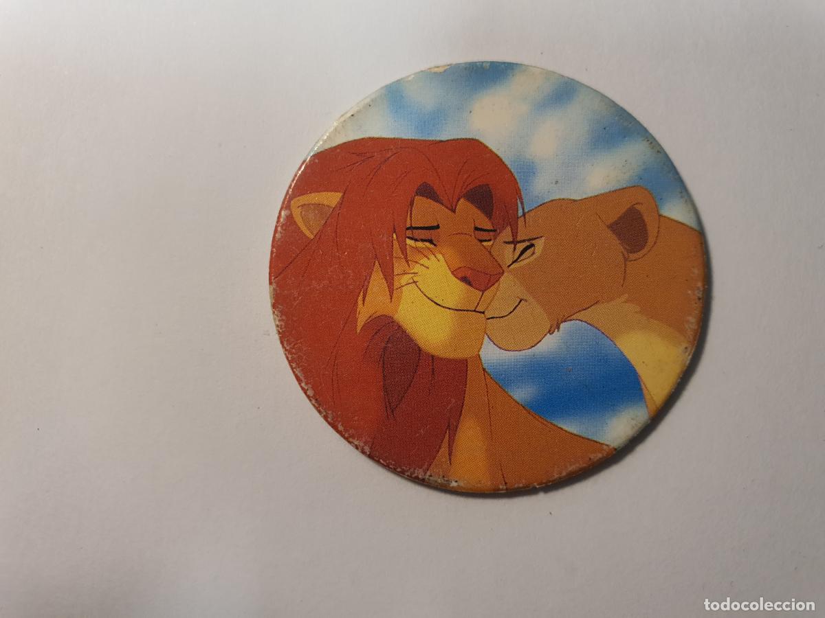 Juguetes antiguos y Juegos de colecci&oacute;n: TAZO PANINI CAPS - DISNEY EL REY LEON - TRASERA LION KING - N&ordm; 35