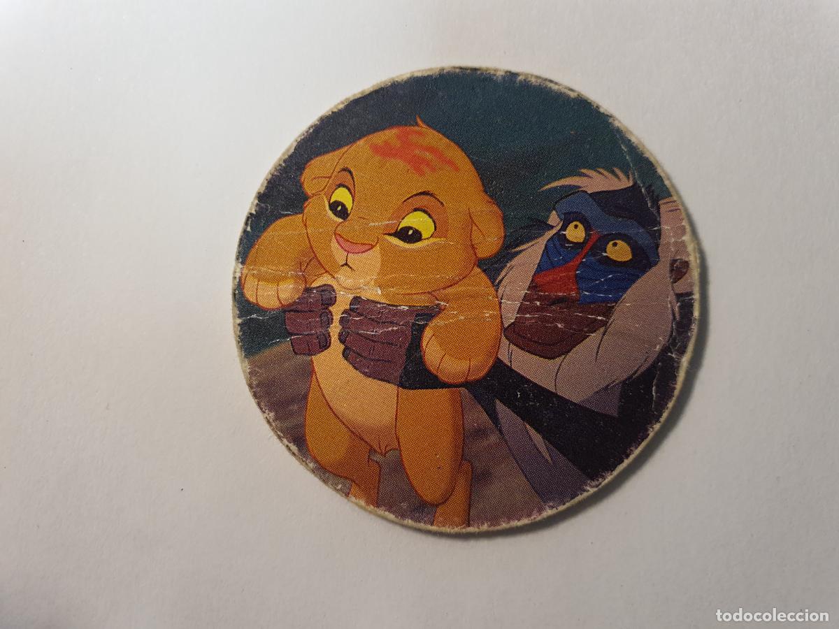 Juguetes antiguos y Juegos de colecci&oacute;n: TAZO PANINI CAPS - DISNEY EL REY LEON - TRASERA LION KING - N&ordm; 5