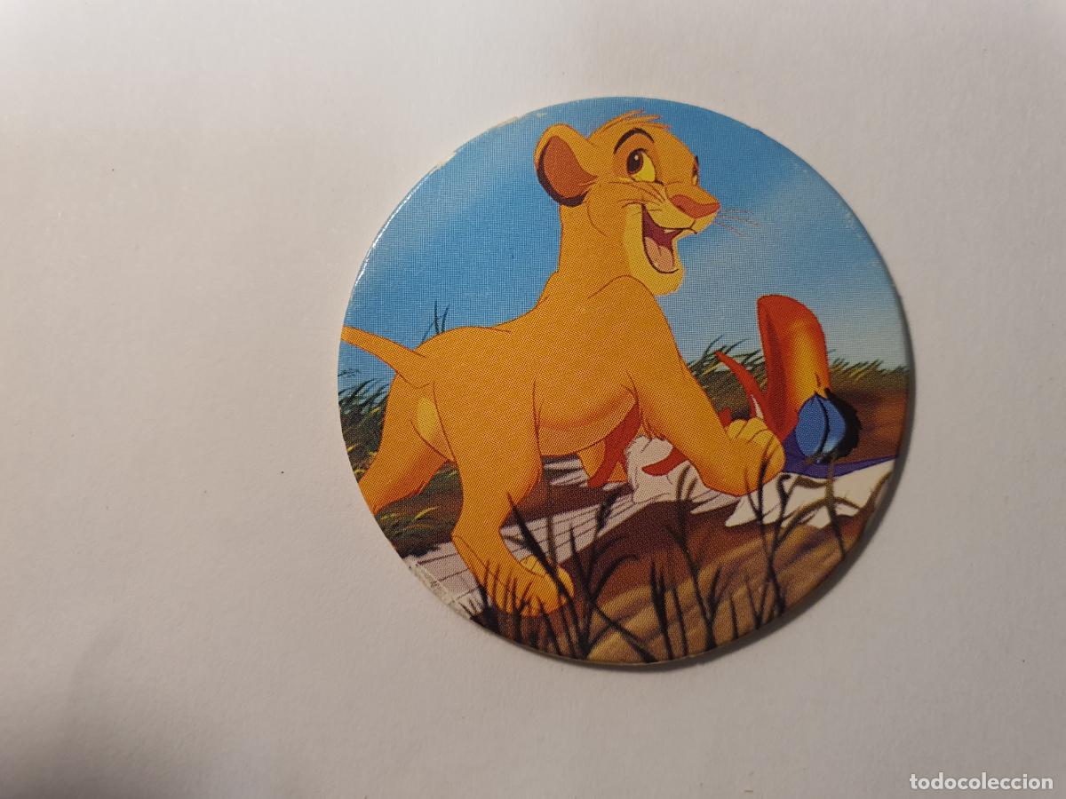 Juguetes antiguos y Juegos de colecci&oacute;n: TAZO PANINI CAPS - DISNEY EL REY LEON - TRASERA LION KING - N&ordm; 9