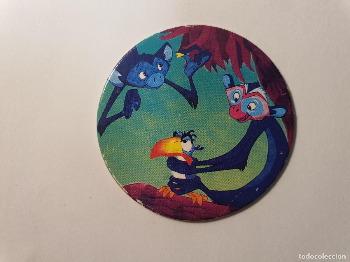 Juguetes antiguos y Juegos de colecci&oacute;n: TAZO PANINI CAPS - DISNEY EL REY LEON - TRASERA LION KING - N&ordm; 14