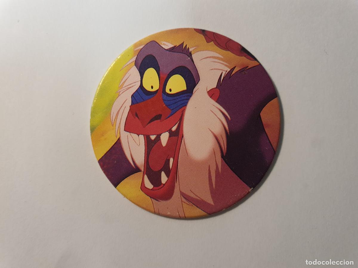 Juguetes antiguos y Juegos de colecci&oacute;n: TAZO PANINI CAPS - DISNEY EL REY LEON - TRASERA LION KING - N&ordm; 25