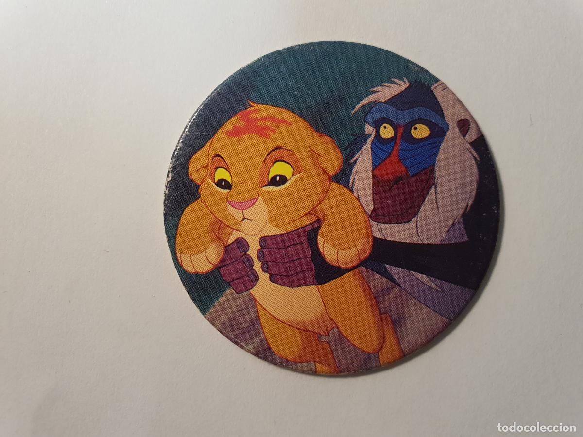 Juguetes antiguos y Juegos de colecci&oacute;n: TAZO PANINI CAPS - DISNEY EL REY LEON - TRASERA REY LEON - N&ordm; 5