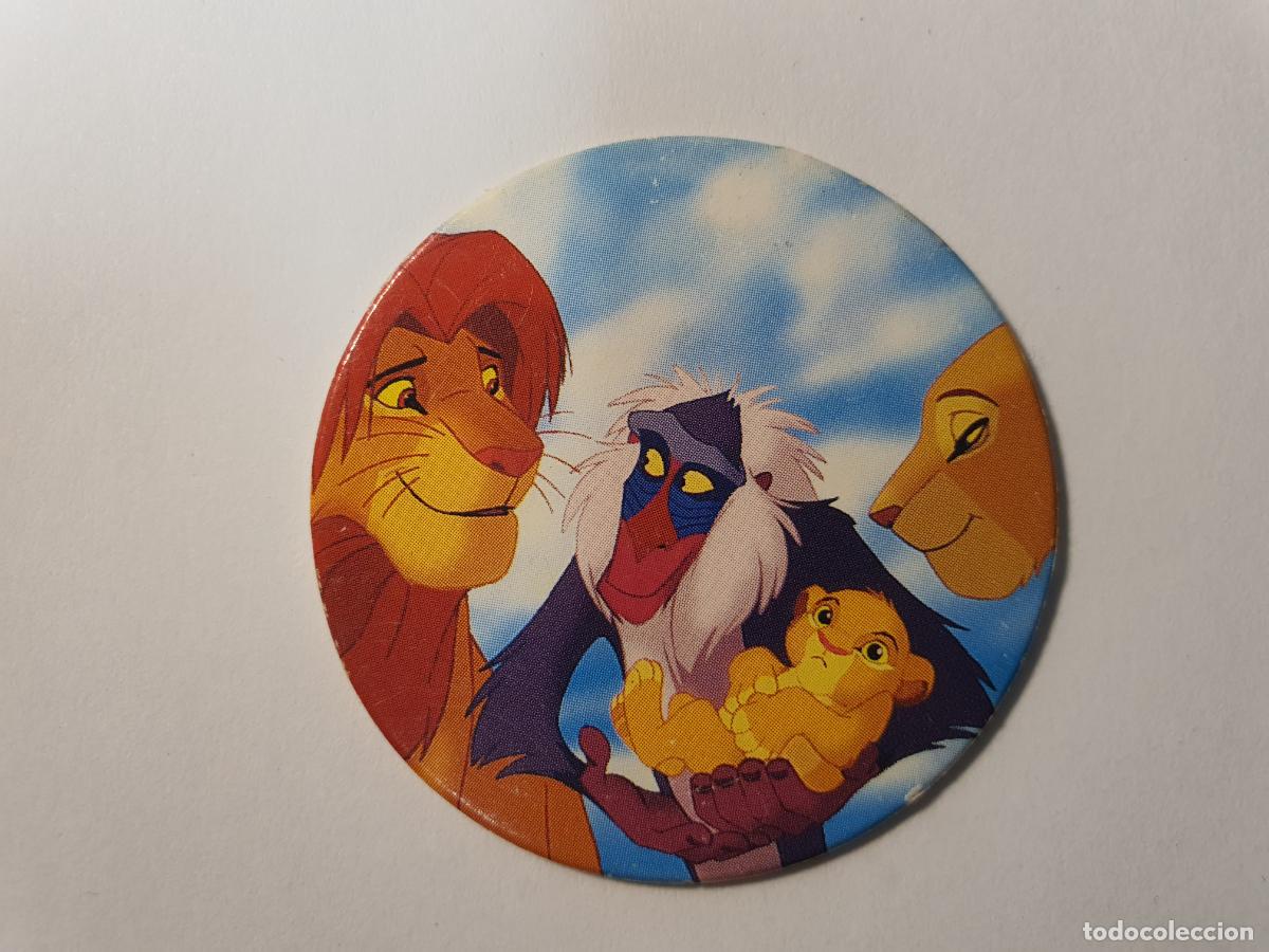Juguetes antiguos y Juegos de colecci&oacute;n: TAZO PANINI CAPS - DISNEY EL REY LEON - TRASERA REY LEON - N&ordm; 36