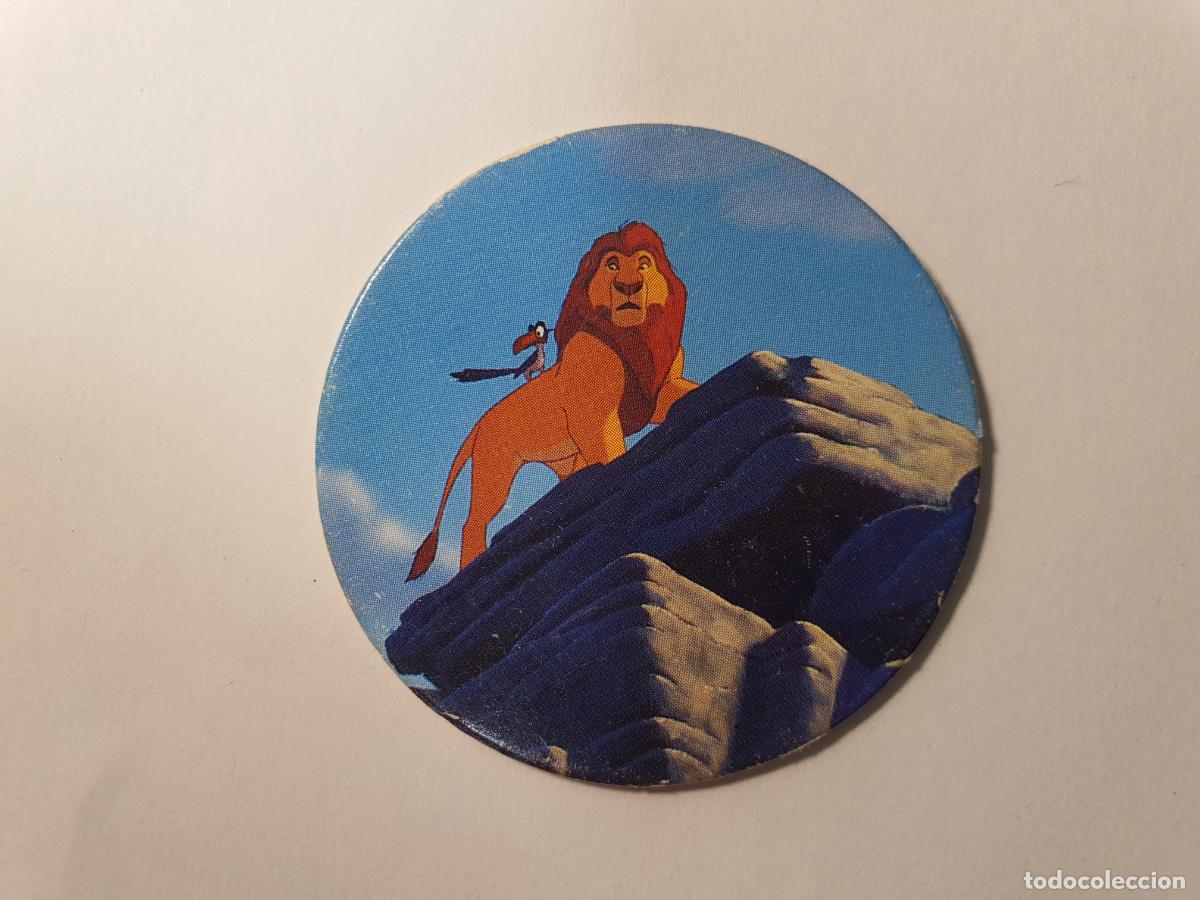 Juguetes antiguos y Juegos de colecci&oacute;n: TAZO PANINI CAPS - DISNEY EL REY LEON - TRASERA REY LEON - N&ordm; 21