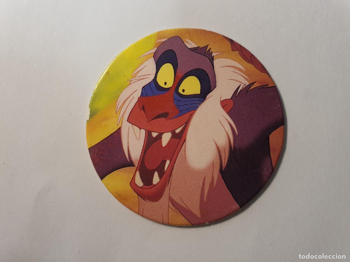 Juguetes antiguos y Juegos de colecci&oacute;n: TAZO PANINI CAPS - DISNEY EL REY LEON - TRASERA REY LEON - N&ordm; 25