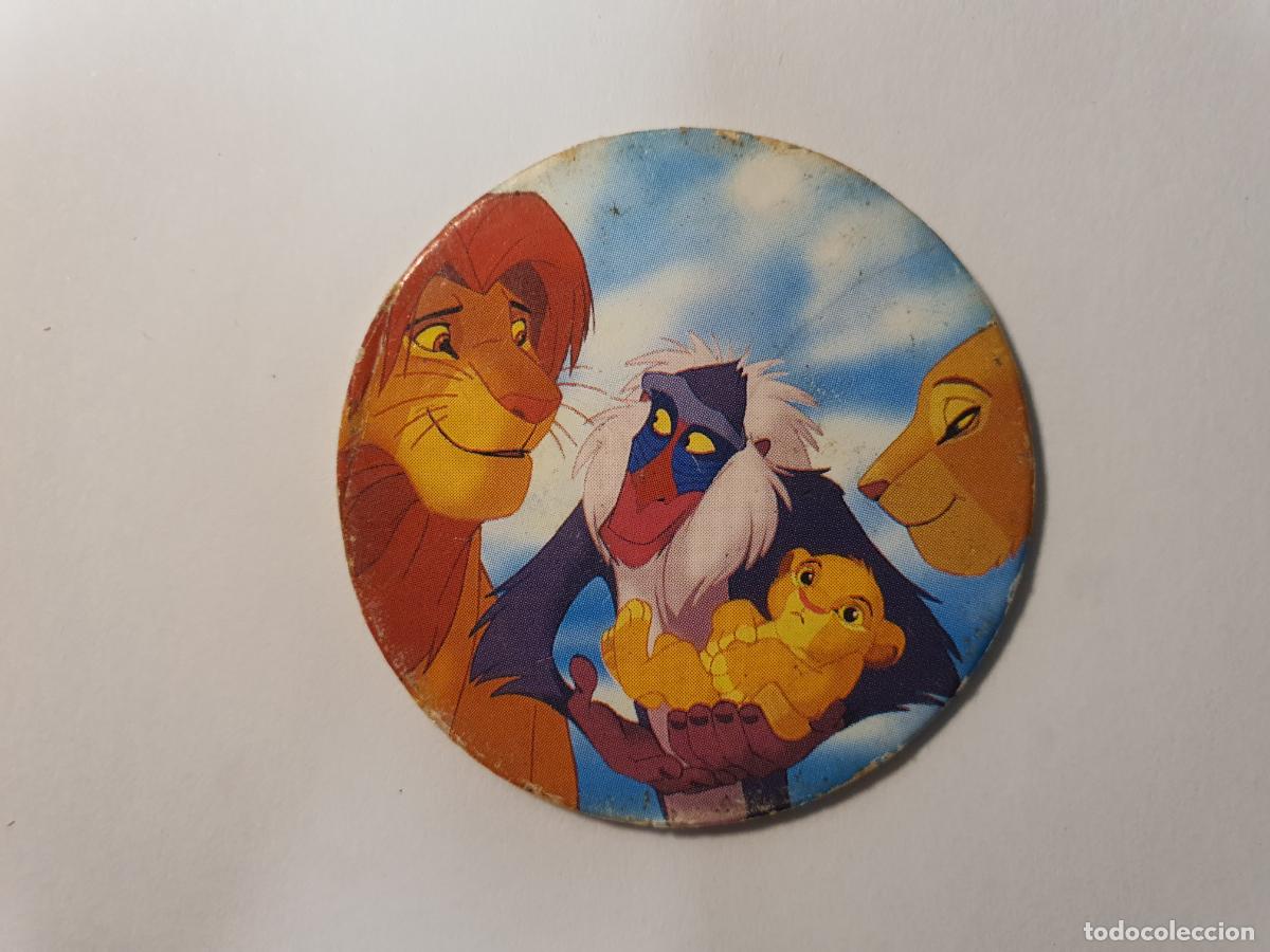 Juguetes antiguos y Juegos de colecci&oacute;n: TAZO PANINI CAPS - DISNEY EL REY LEON - TRASERA REY LEON - N&ordm; 36