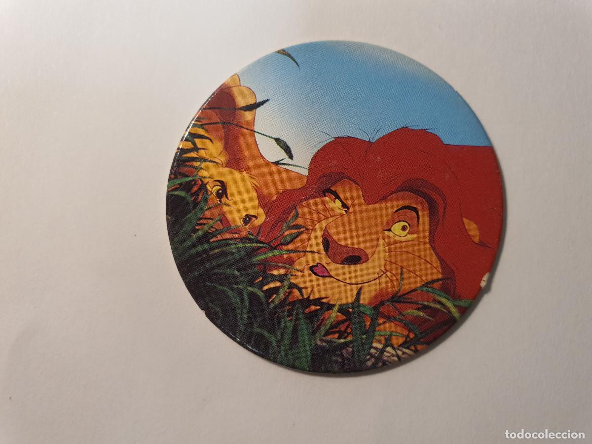 Juguetes antiguos y Juegos de colecci&oacute;n: TAZO PANINI CAPS - DISNEY EL REY LEON - TRASERA REY LEON - N&ordm; 7