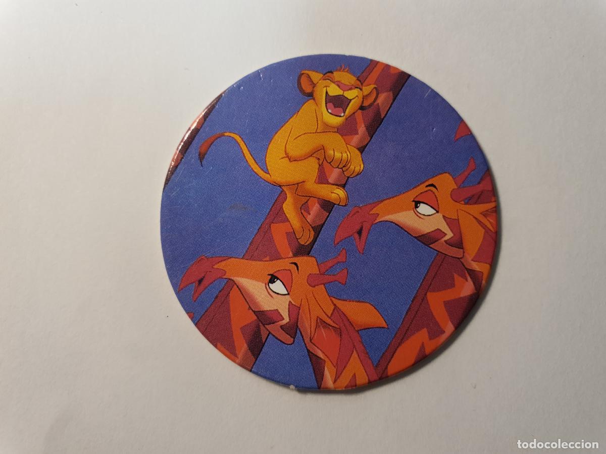 Juguetes antiguos y Juegos de colecci&oacute;n: TAZO PANINI CAPS - DISNEY EL REY LEON - TRASERA REY LEON - N&ordm; 13