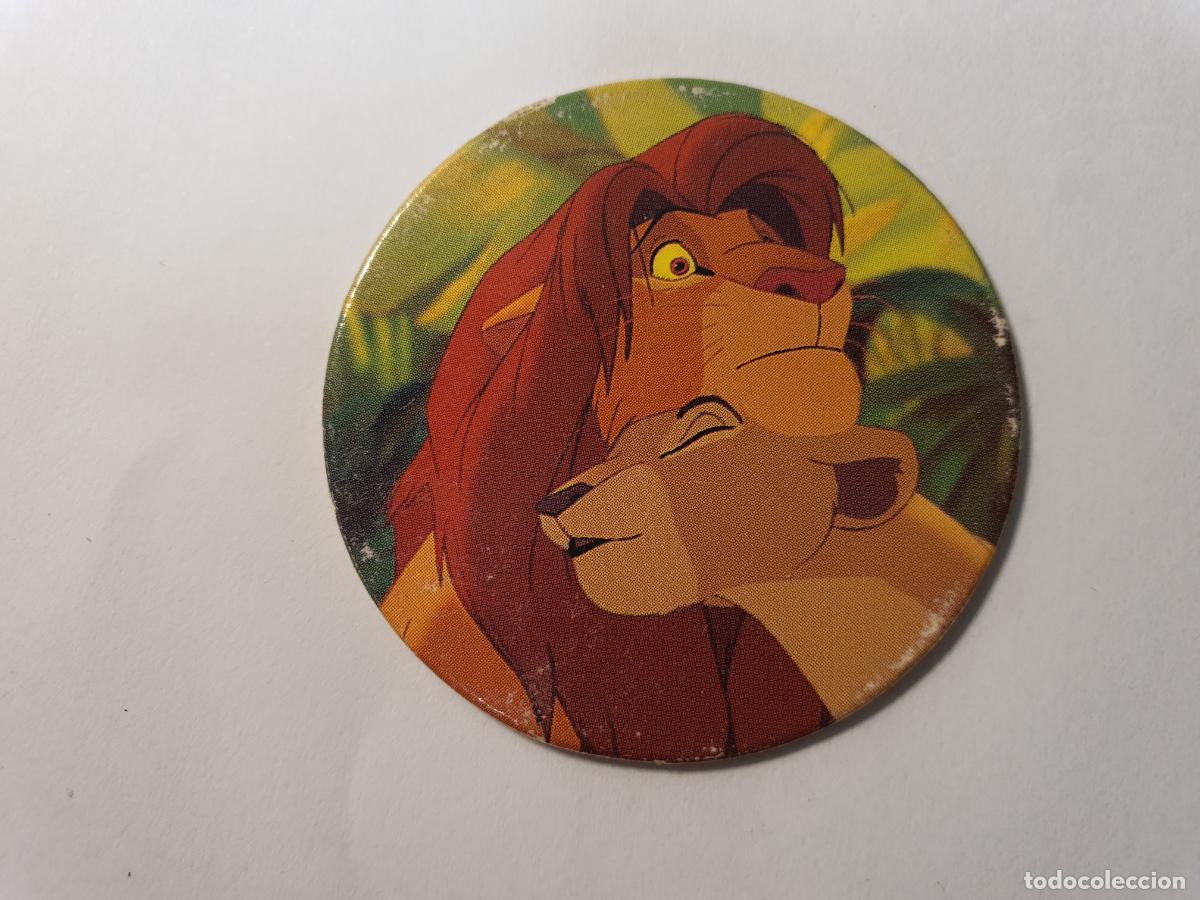 Juguetes antiguos y Juegos de colecci&oacute;n: TAZO PANINI CAPS - DISNEY EL REY LEON - TRASERA REY LEON - N&ordm; 33