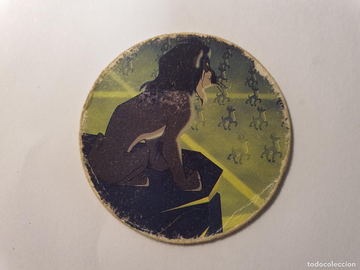 Juguetes antiguos y Juegos de colecci&oacute;n: TAZO PANINI CAPS - DISNEY EL REY LEON - TRASERA REY LEON - N&ordm; 17