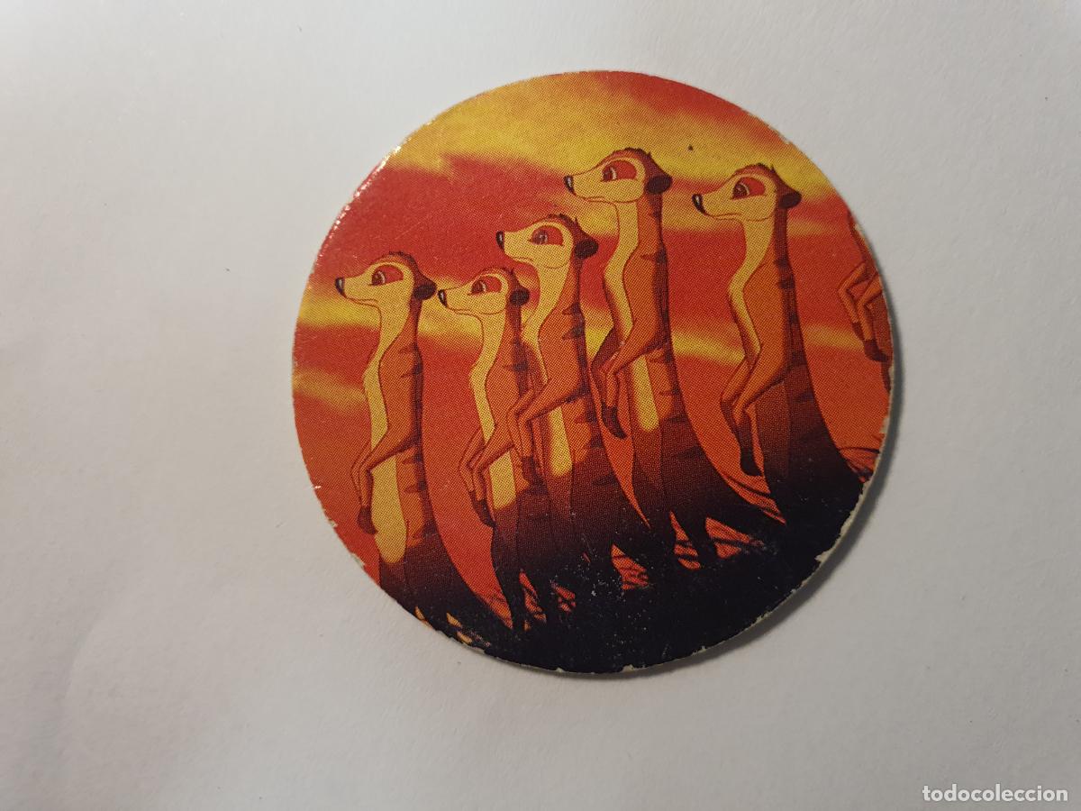 Juguetes antiguos y Juegos de colecci&oacute;n: TAZO PANINI CAPS - DISNEY EL REY LEON - TRASERA REY LEON - N&ordm; 1