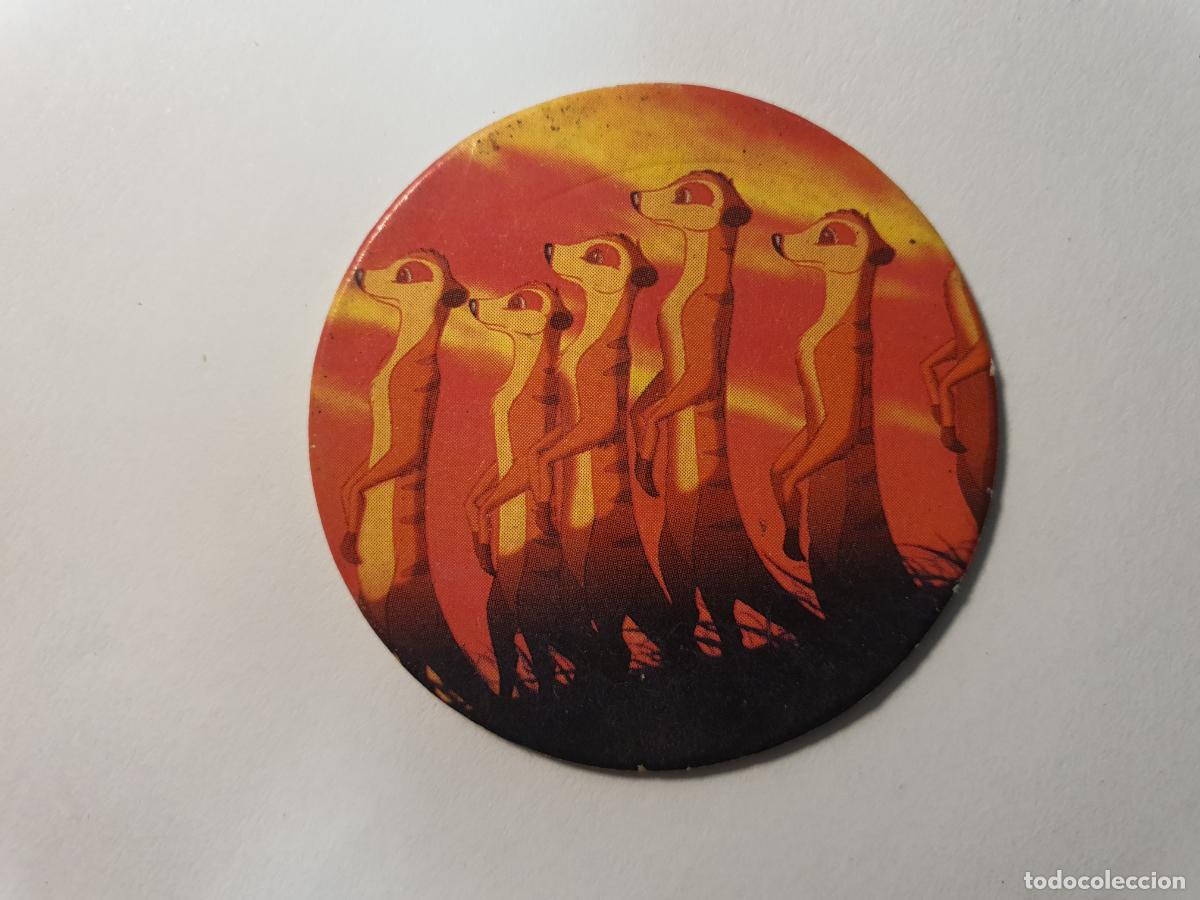 Juguetes antiguos y Juegos de colecci&oacute;n: TAZO PANINI CAPS - DISNEY EL REY LEON - TRASERA REY LEON - N&ordm; 1