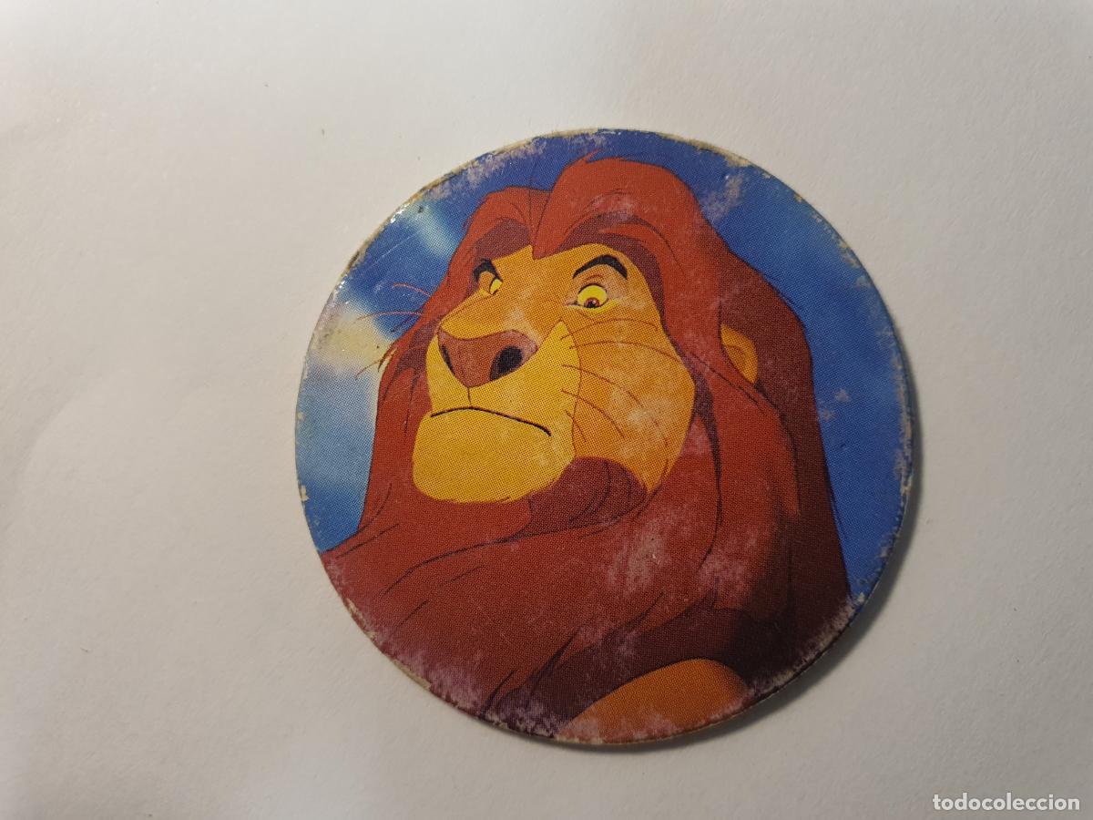 Juguetes antiguos y Juegos de colecci&oacute;n: TAZO PANINI CAPS - DISNEY EL REY LEON - TRASERA REY LEON - N&ordm; 2