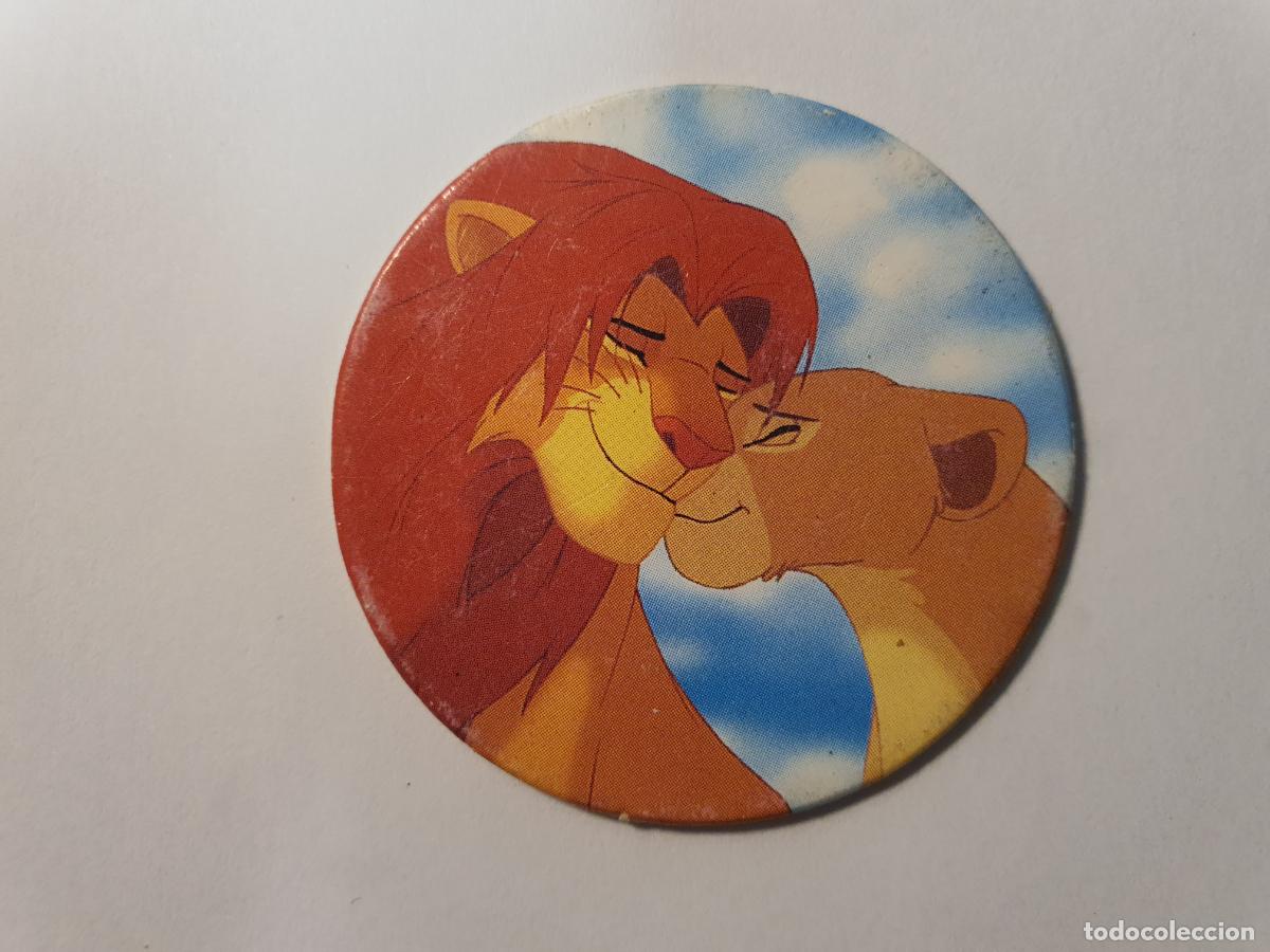 Juguetes antiguos y Juegos de colecci&oacute;n: TAZO PANINI CAPS - DISNEY EL REY LEON - TRASERA REY LEON - N&ordm; 35