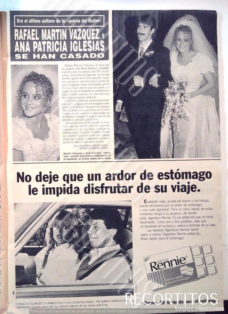 Juguetes antiguos y Juegos de colecci&oacute;n: RAFAEL MARTIN VAZQUEZ REAL MADRID BODA
