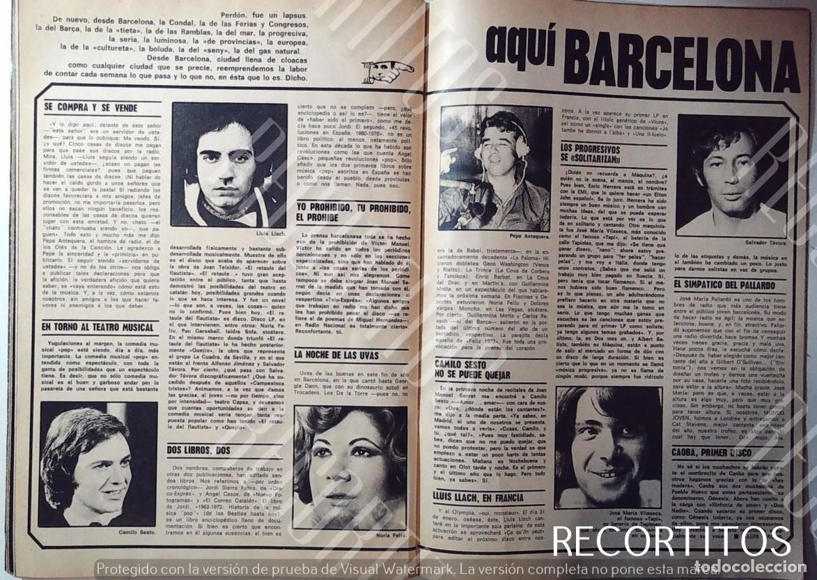 Juguetes antiguos y Juegos de colecci&oacute;n: PEPE ANTEQUERA CAMILO SESTO SALVADOR TAVORA JOSE MARIA VILASECA NURIA FELIU LLUIS LLACH