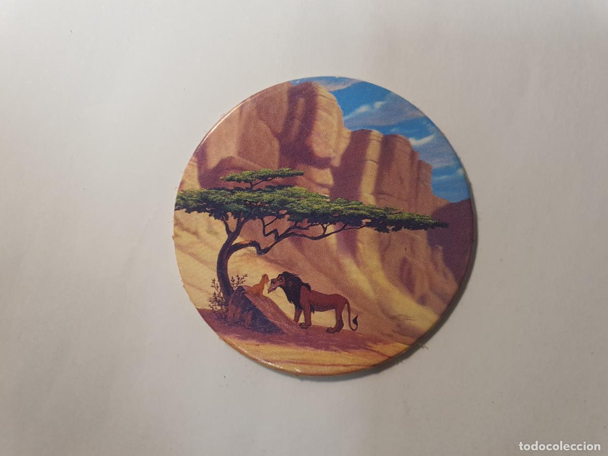 Juguetes antiguos y Juegos de colecci&oacute;n: TAZO PANINI CAPS - DISNEY EL REY LEON - TRASERA ROI LION - N&ordm; 18