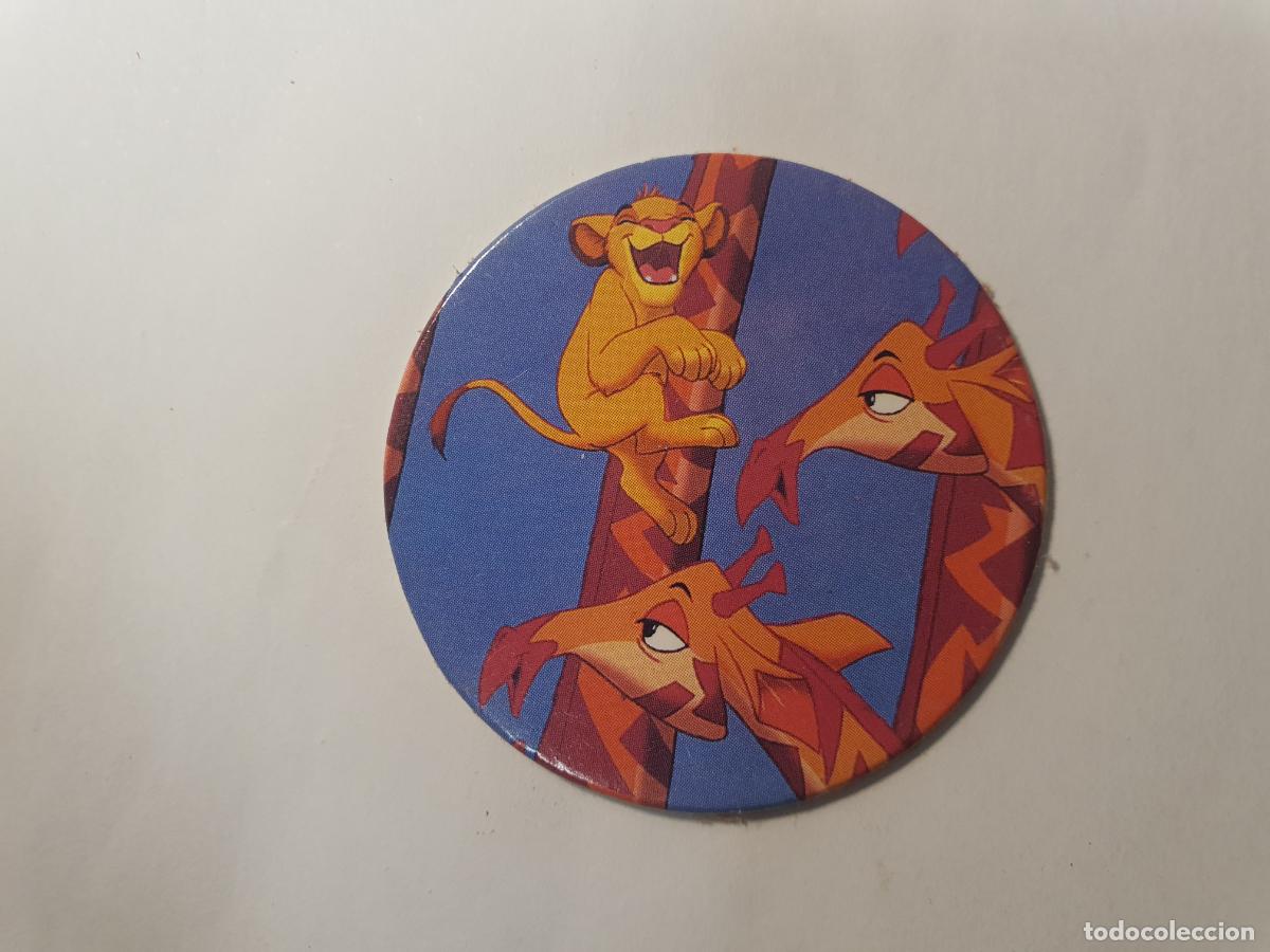 Juguetes antiguos y Juegos de colecci&oacute;n: TAZO PANINI CAPS - DISNEY EL REY LEON - TRASERA ROI LION - N&ordm; 13