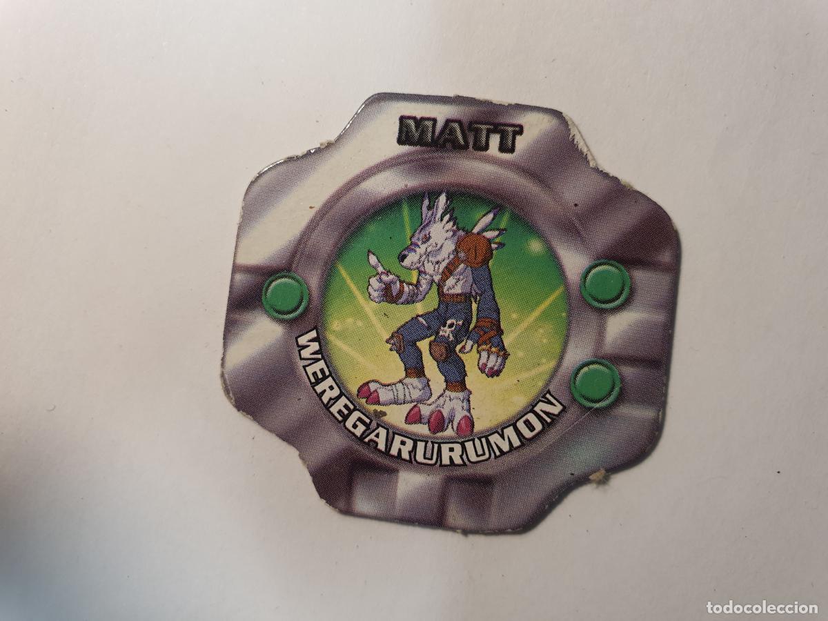 Juguetes antiguos y Juegos de colecci&oacute;n: TAZO DIGIMON 2000 - RELOJ CHICLE VIDAL - N&ordm; WEREGARURUMON
