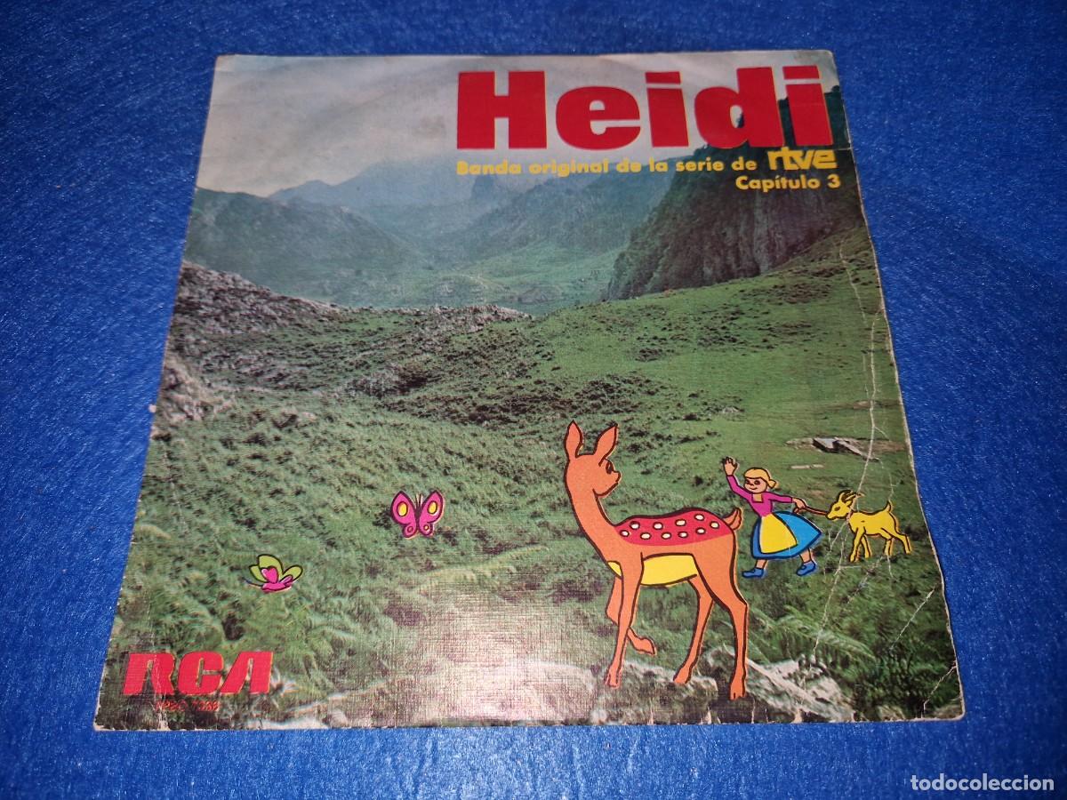 Juguetes antiguos y Juegos de colecci&oacute;n: DISCO SINGLE HEIDI - BANDA ORIGINAL DE LA SERIE RTVE CAPITULO 3 RCA A&Ntilde;O 1975