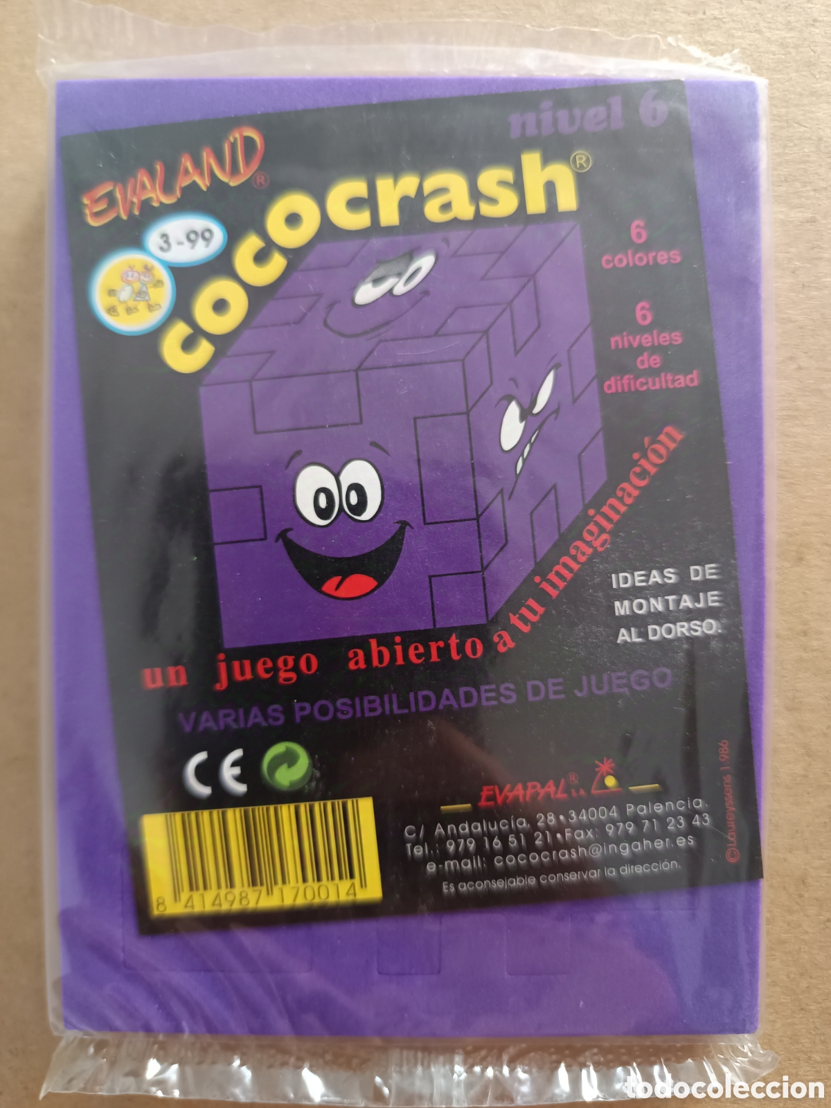 Giocattoli antichi e Giochi di collezione: [&deg;_&deg;] Cococrash Morado Nivel 6 (Evaland, 1986). Precintado.