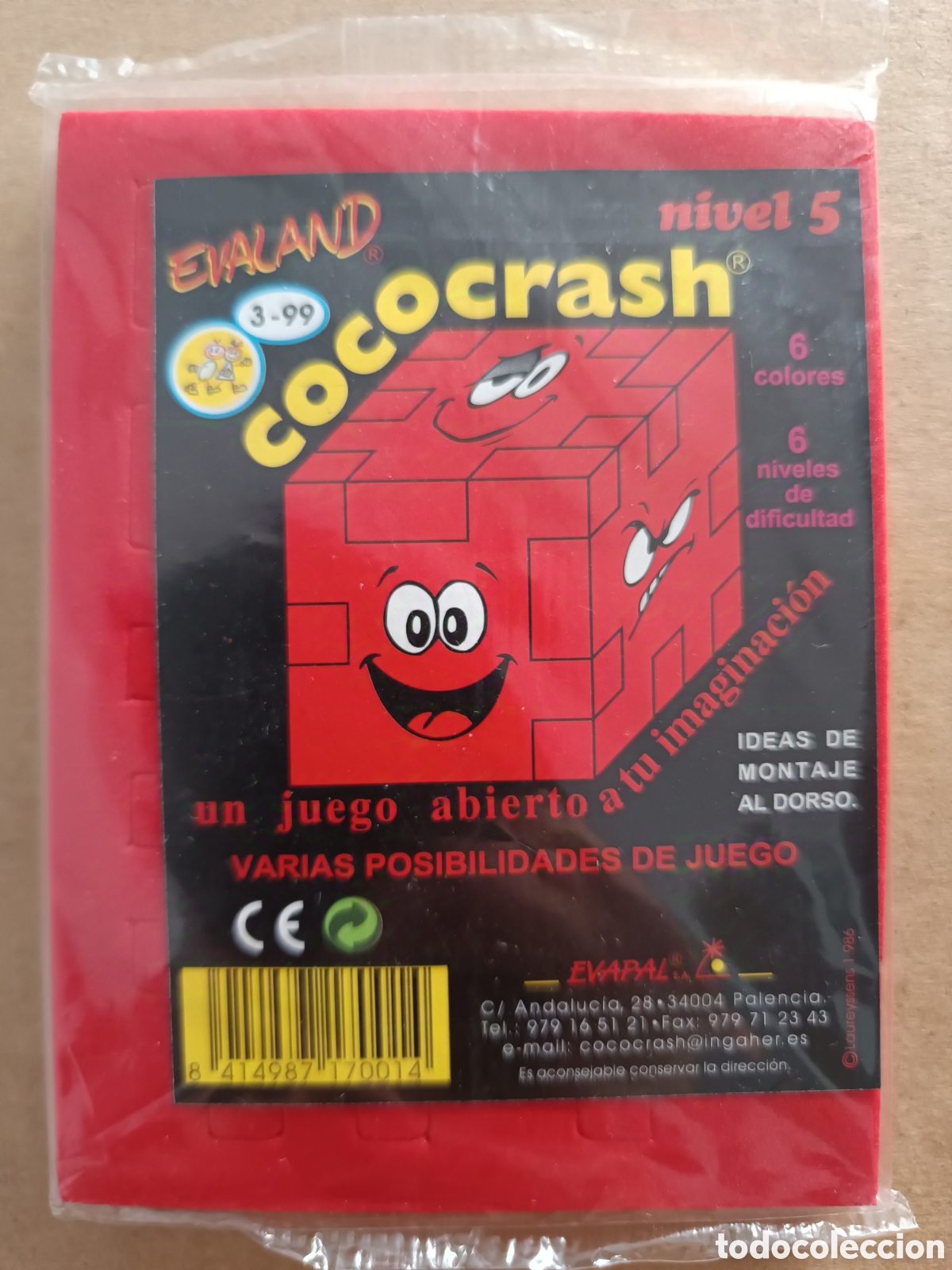 Giocattoli antichi e Giochi di collezione: [&deg;_&deg;] Cococrash Rojo Nivel 5 (Evaland, 1986). Precintado.