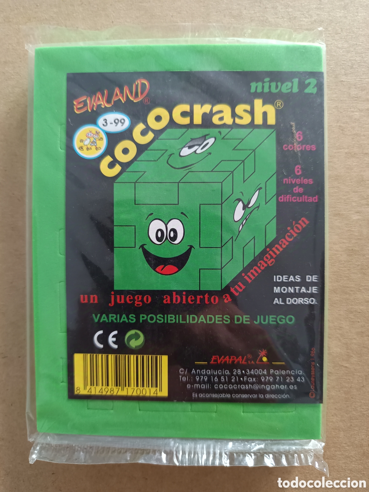 Giocattoli antichi e Giochi di collezione: [&deg;_&deg;] Cococrash Verde Nivel 2 (Evaland, 1986). Precintado.