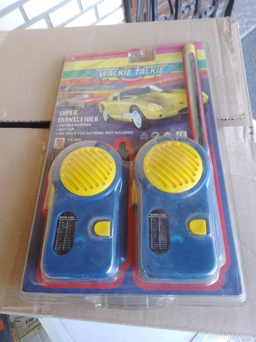 Altes Spielzeug und Spiele: Super Walkie talkie transceiver nuevo