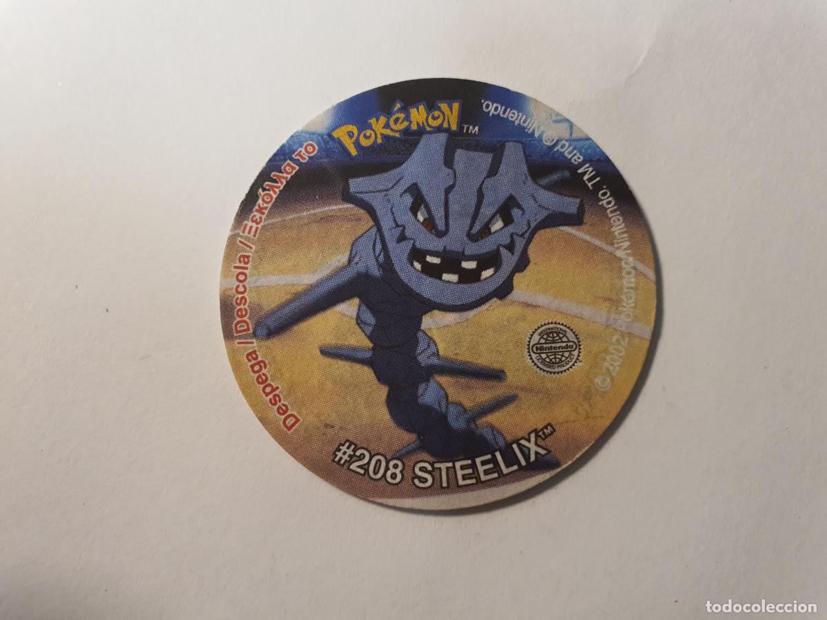 Brinquedos antigos e Jogos de cole&ccedil;&atilde;o: TAZO POKEMON -- A&Ntilde;O 2002 -- POKEMON TAZOS LEAGUE -- MATUTANO - ESPA&Ntilde;A -- N&ordm; 208 CON PEGATINA