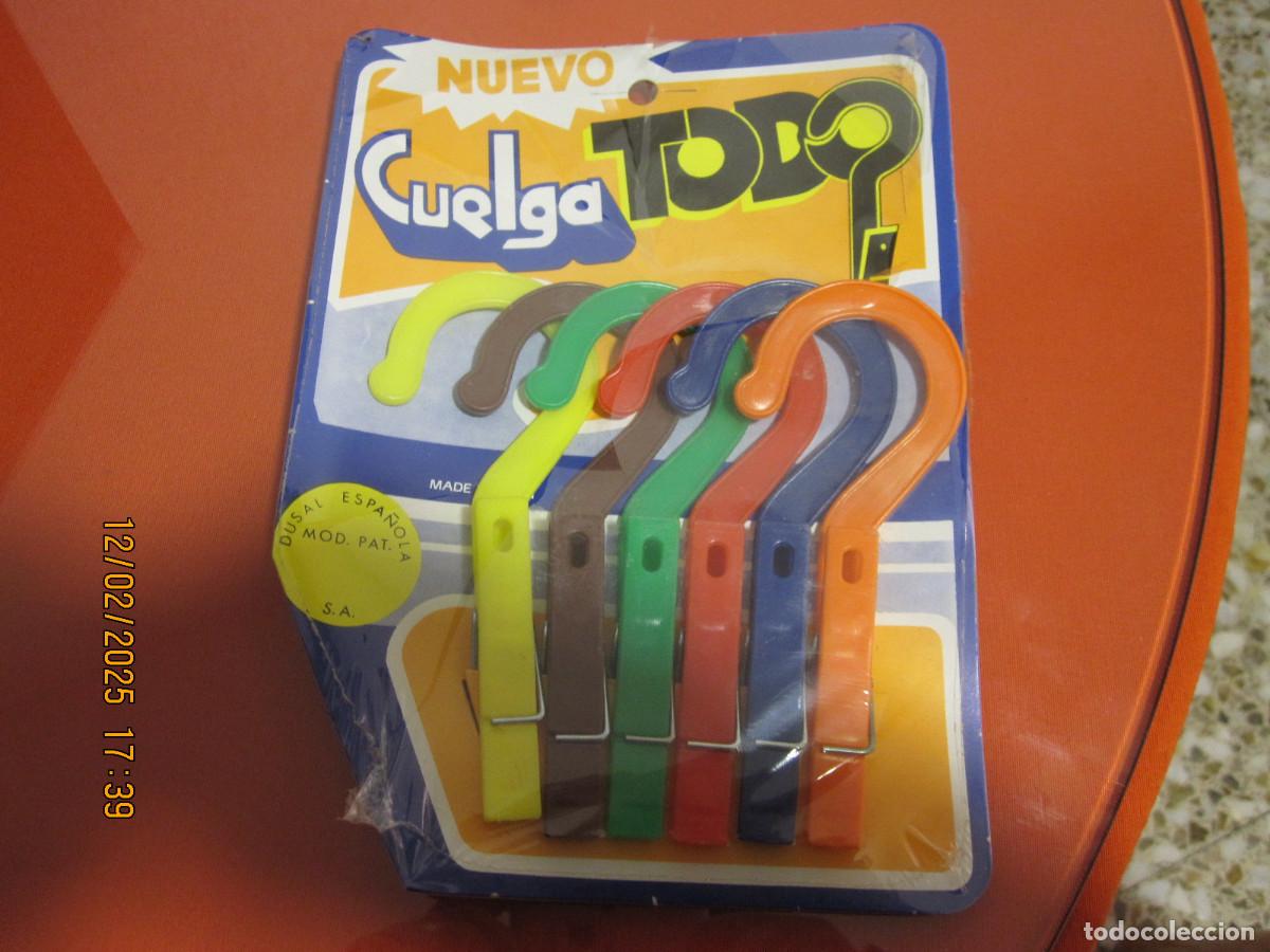 Juguetes antiguos y juegos de colecci&oacute;n: lote de 4 blister pinzas de cuelga todo