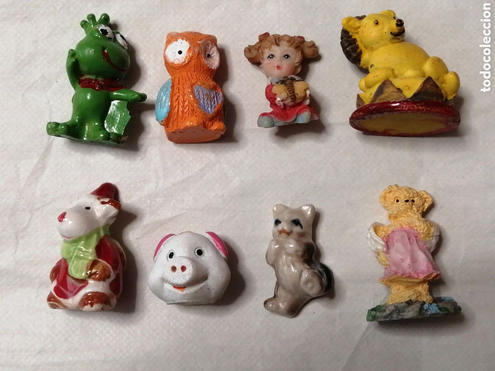 Juguetes antiguos y Juegos de colecci&oacute;n: Lote de 8 figuritas variadas de rosc&oacute;n de reyes.
