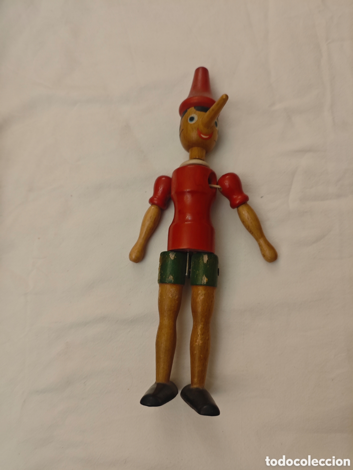 Juguetes antiguos y Juegos de colecci&oacute;n: Pinocho de madera antiguo articulado