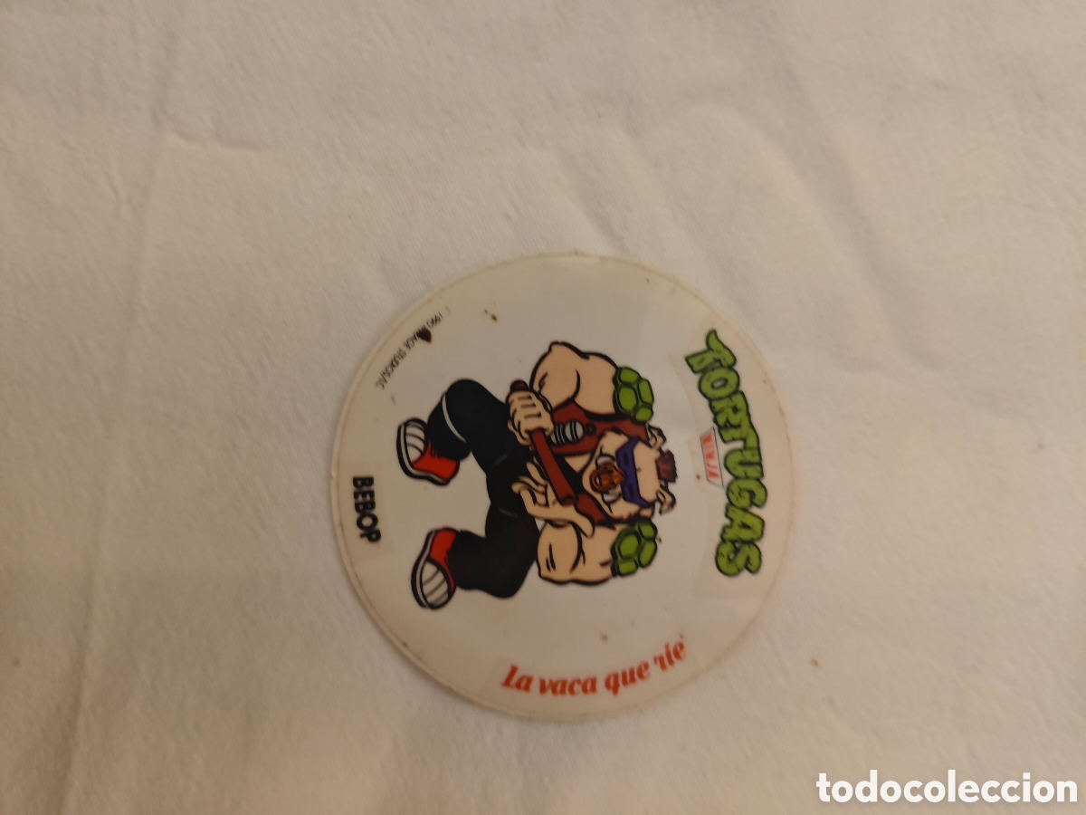 Juguetes antiguos y juegos de colecci&oacute;n: Pegatina bepop las tortugas ninja la vaca que r&iacute;e