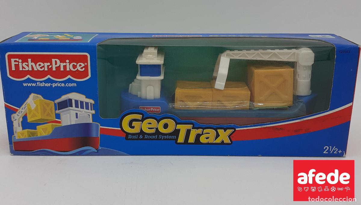 Juguetes antiguos y Juegos de colecci&oacute;n: TRANSPORTE DE CARGA MARITIMA GEOTRAX NUEVO EN CAJA. MATTEL 2004.