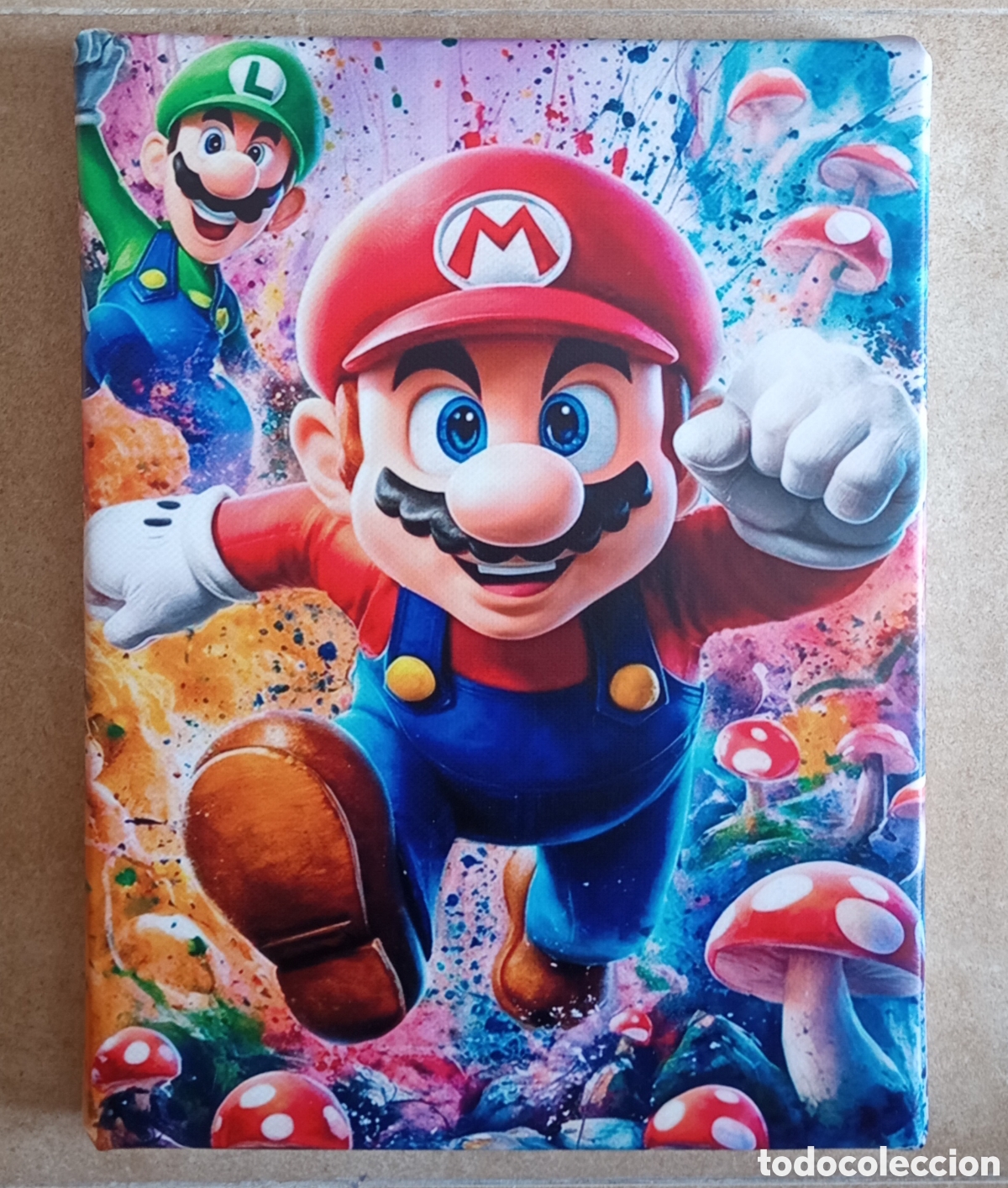 Juguetes antiguos y Juegos de colecci&oacute;n: Cuadro SUPER MARIO setas