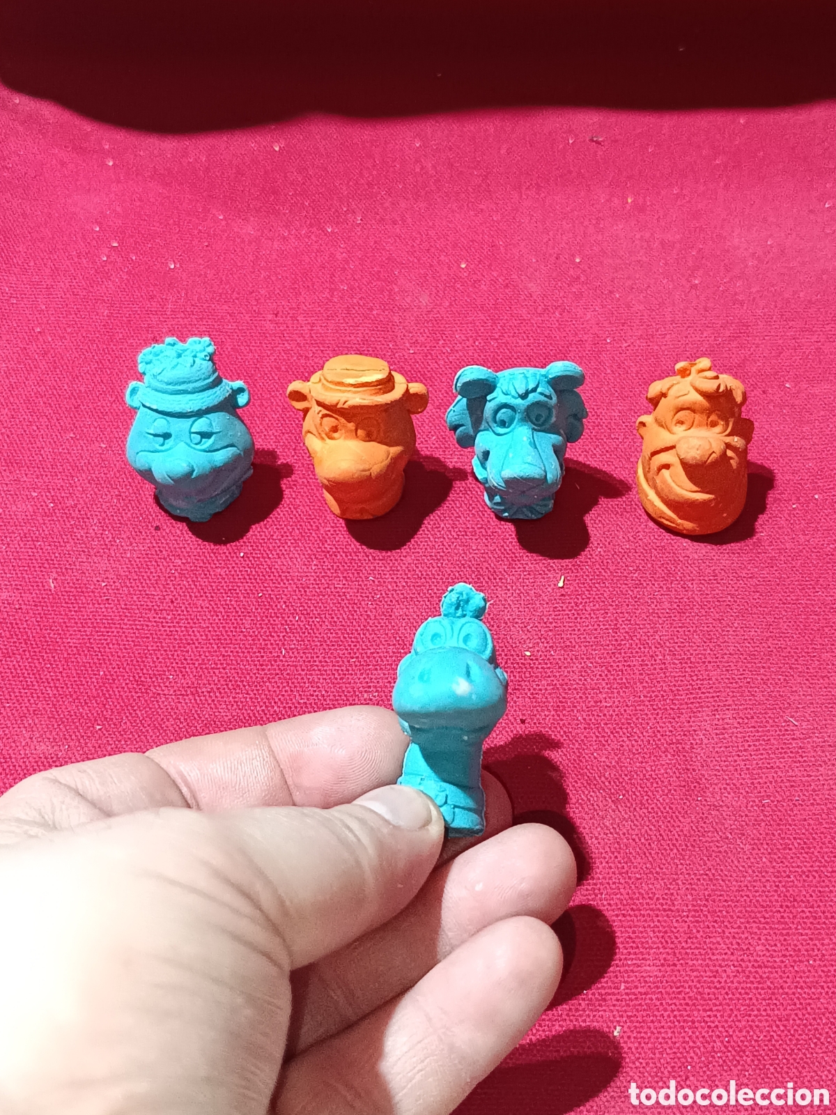 Juguetes antiguos y Juegos de colecci&oacute;n: Dif&iacute;cil lote 5 gomas de borrar Hanna Barbera