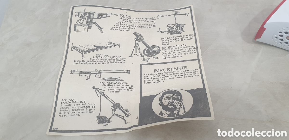 Altes Spielzeug und Spiele: Folleto original de Geyperman. En buen edtado
