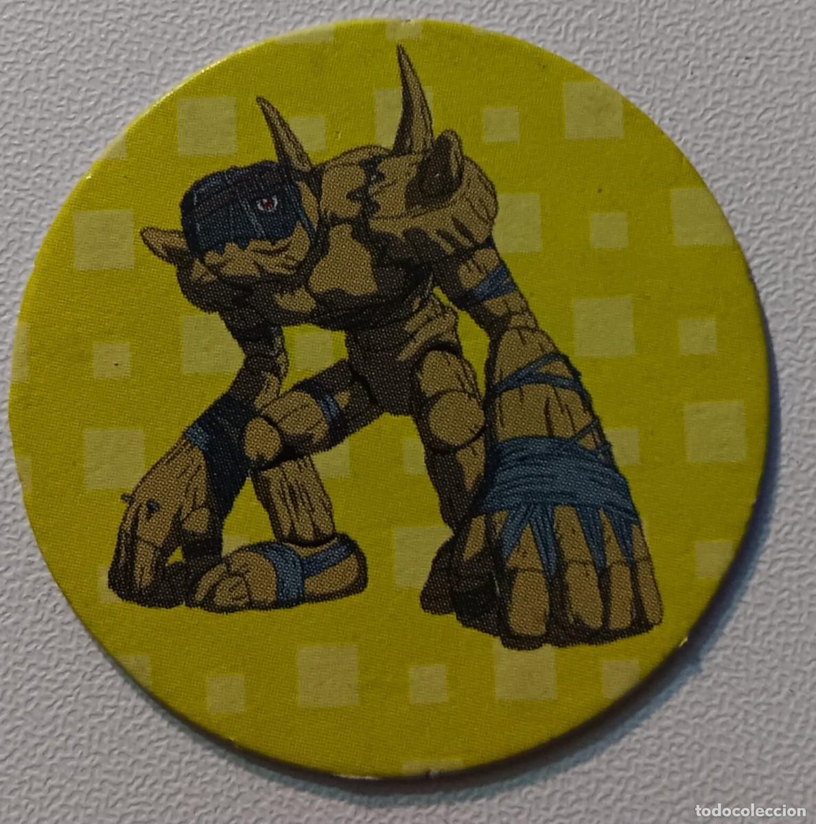 Juguetes antiguos y Juegos de colecci&oacute;n: tazo caps digimon numero 60 ROCKMON panini a&ntilde;o 2001
