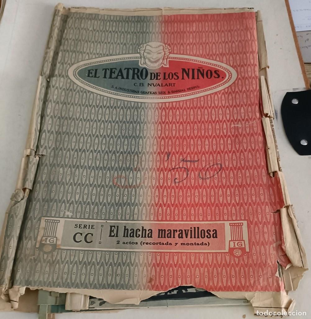 Juguetes antiguos y Juegos de colecci&oacute;n: El Hacha maravillosa. El teatro de los ni&ntilde;os teatrin Seix & Barral, Barcelona a&ntilde;os 30.6 escenarios y