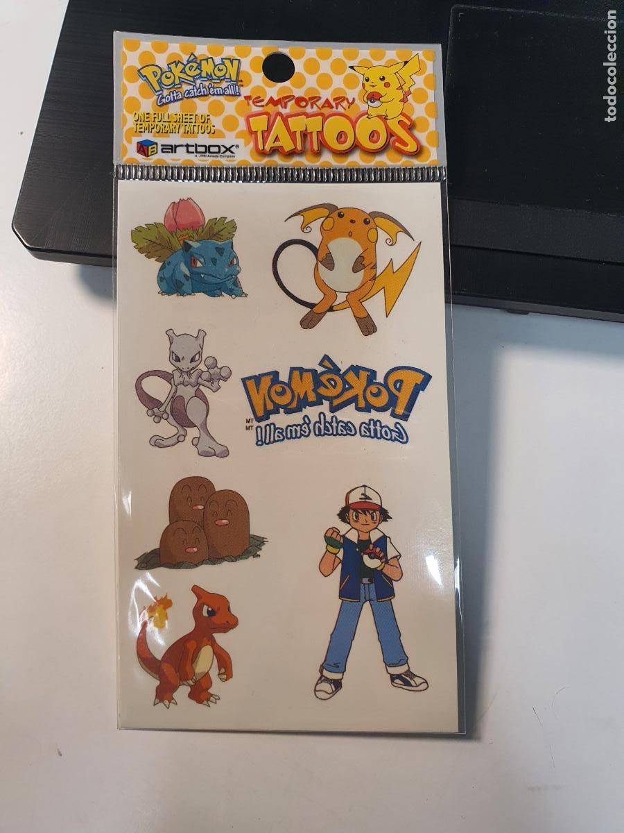 Juguetes antiguos y Juegos de colecci&oacute;n: CROMO PEGATINA - POKEMON TEMPORAY TATTOOS ARTBOX 1999 - TATUAJES TATUAJE