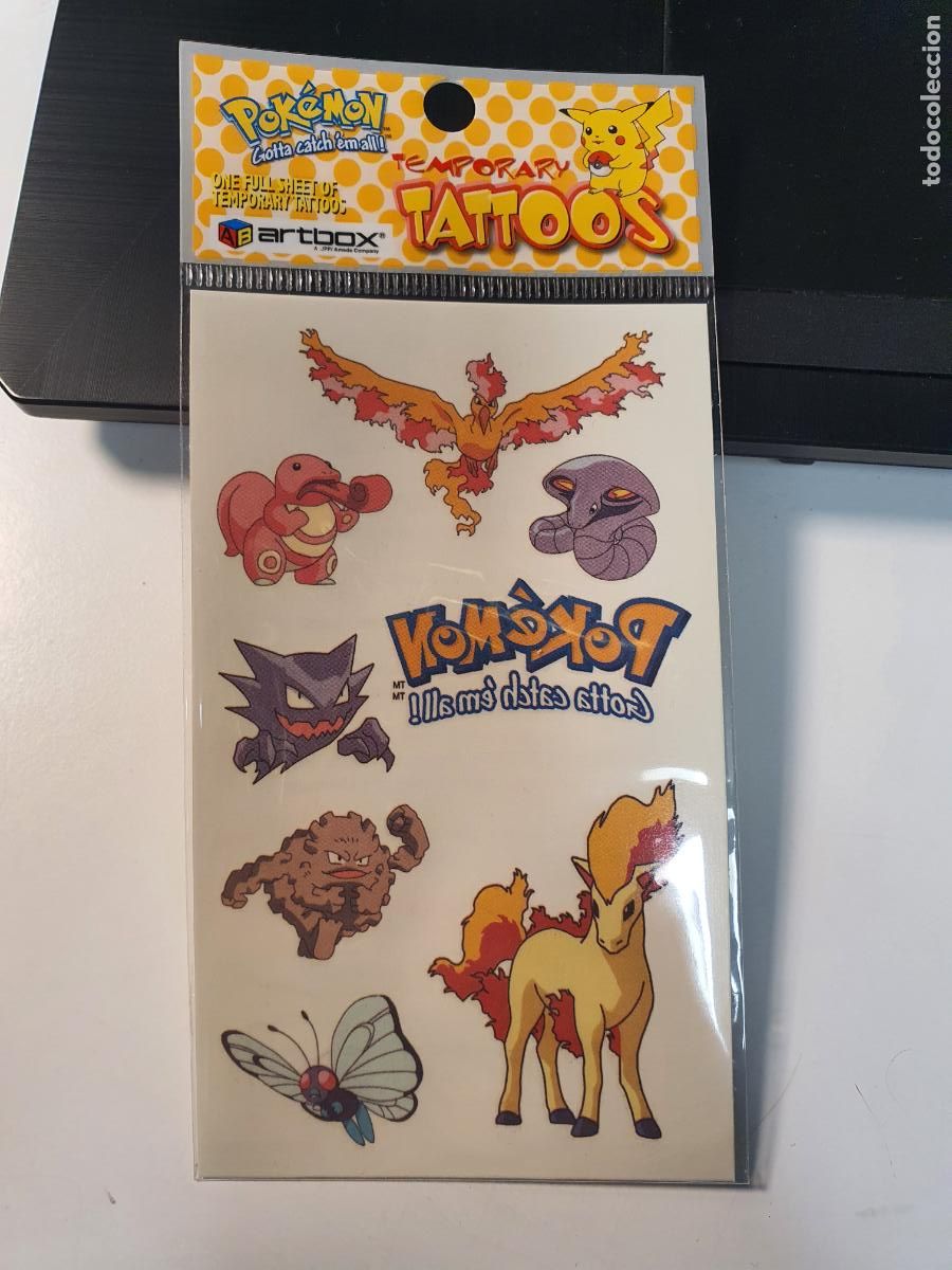 Juguetes antiguos y Juegos de colecci&oacute;n: CROMO PEGATINA - POKEMON TEMPORAY TATTOOS ARTBOX 1999 - TATUAJES TATUAJE