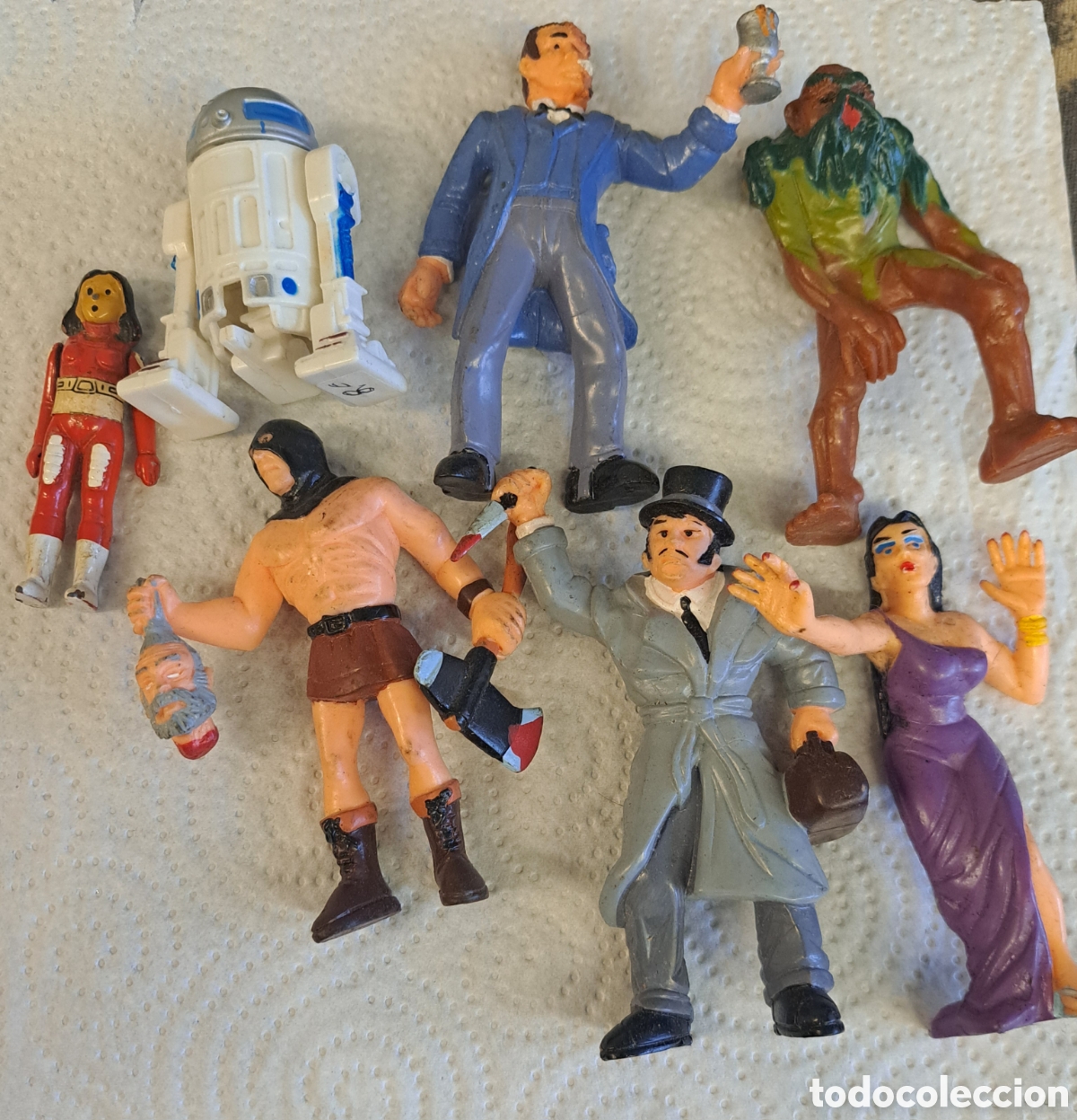 Juguetes antiguos y Juegos de colecci&oacute;n: Lote de 7 figuras de accion vintage