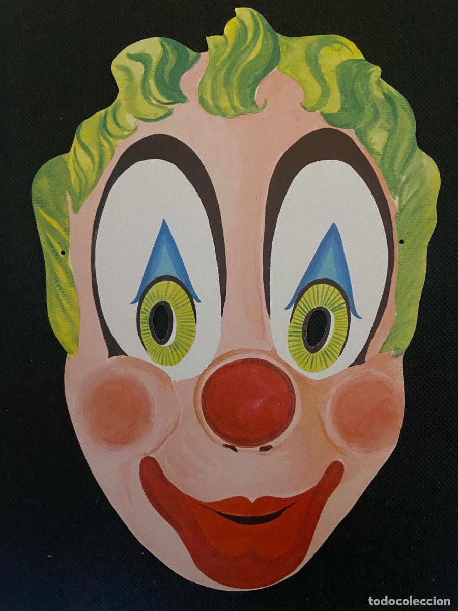 Jouets Anciens et Jeux de collection: ANTIGUO CARETA DE CARTON CON SUS GOMAS