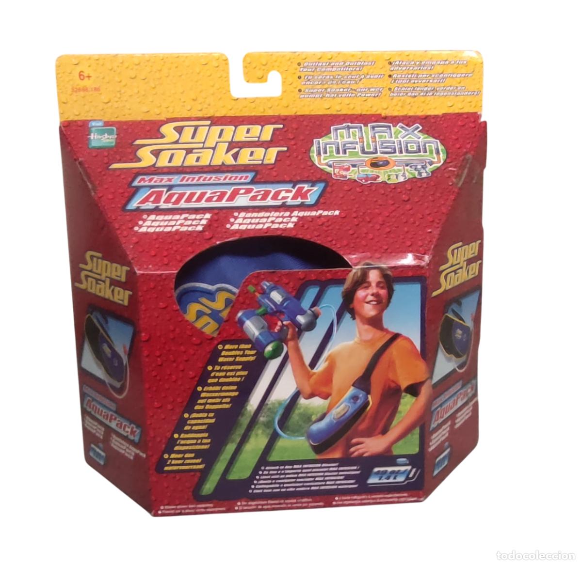 Juguetes antiguos y Juegos de colecci&oacute;n: Bandolera aquapack SUPER SOAKER a&ntilde;o 2005 para pistolas lanzador max infusion