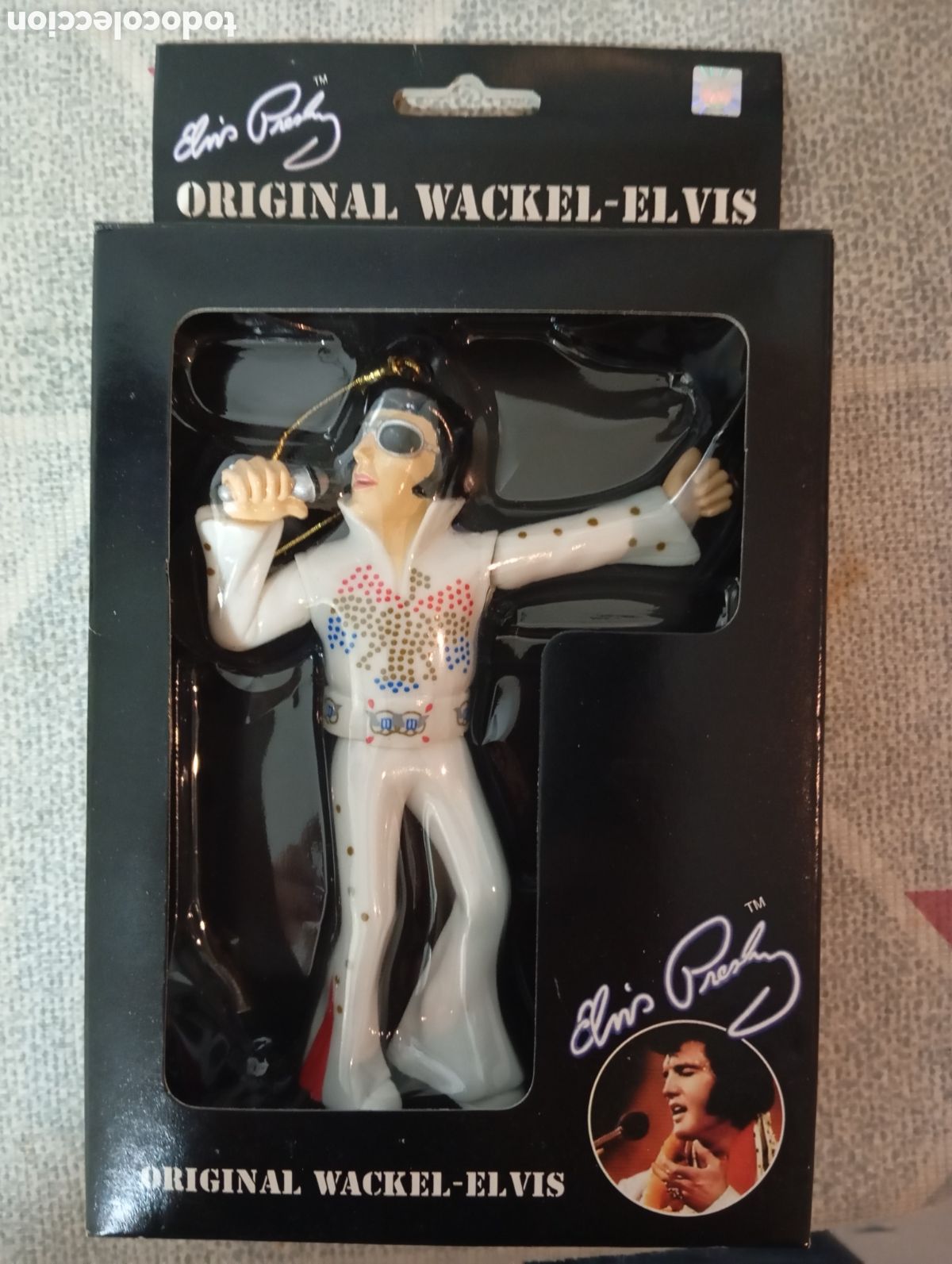 Juguetes antiguos y Juegos de colecci&oacute;n: MU&Ntilde;ECO ORIGINAL WACKEL - ELVIS