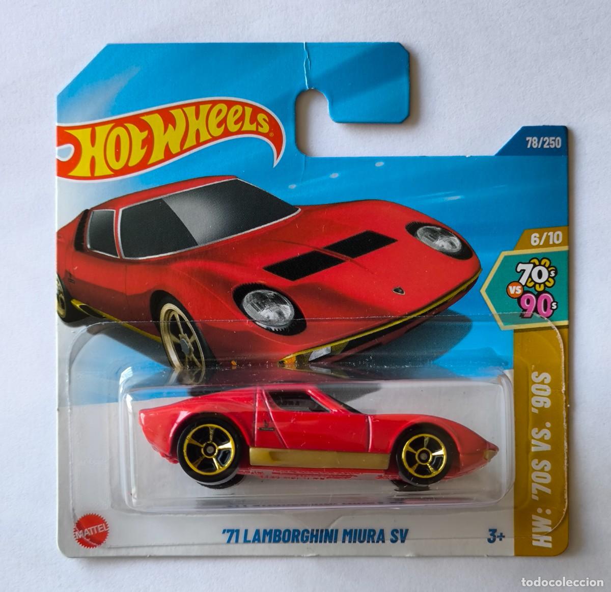Juguetes antiguos y Juegos de colecci&oacute;n: HOT WHEELS '71 LAMBORGHINI MIURA SV. HW: '70S VS. '90S 6/10